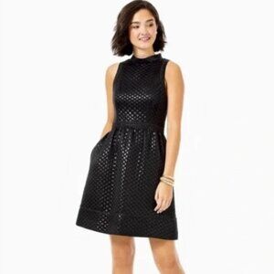 Lilly Pulitzer Black Zaria Dress, Black | Size 10